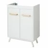 Castorama Meuble Sous-vasque à Poser GoodHome Ladoga Blanc L. 60 Cm