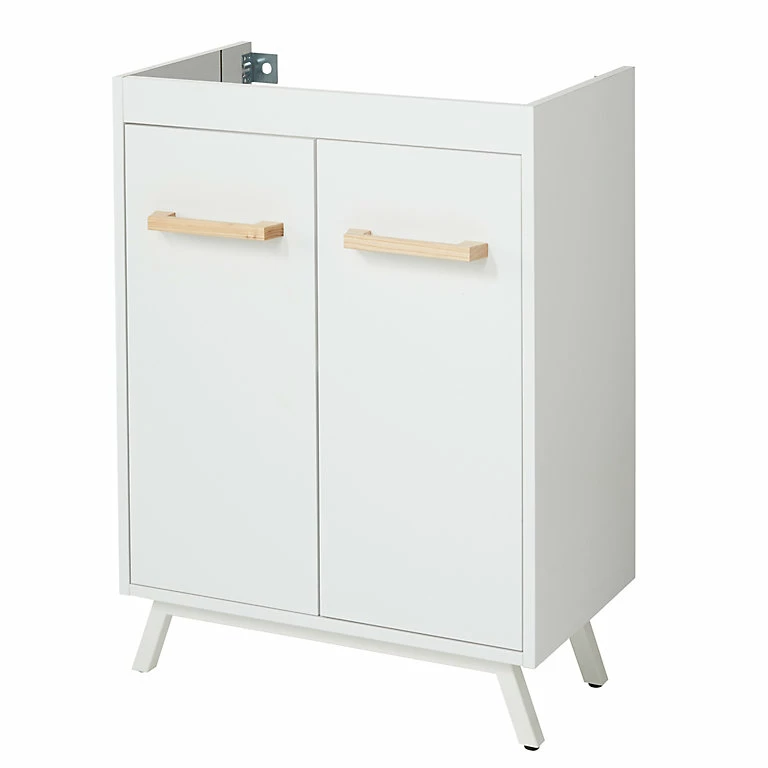 Castorama Meuble Sous-vasque à Poser GoodHome Ladoga Blanc L. 60 Cm 3 Castorama Meuble Sous-vasque à Poser GoodHome Ladoga Blanc L. 60 Cm