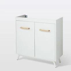 Castorama Meuble Sous-vasque à Poser GoodHome Ladoga Blanc L. 80 Cm