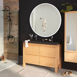 Castorama Meuble Sous Vasque à Poser Harmon Bois 120 Cm