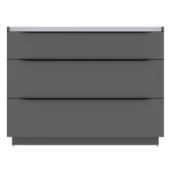 Castorama Meuble Sous Vasque à Poser Pamili Anthracite Brillant 120 Cm