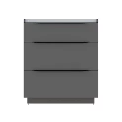 Castorama Meuble Sous Vasque à Poser Pamili Anthracite Brillant 80 Cm