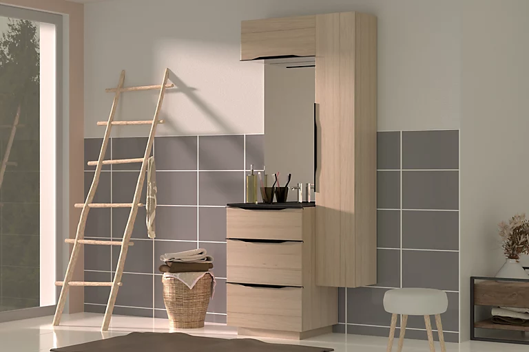 Castorama Meuble Sous Vasque à Poser Pamili Aspect Bois 60 Cm + Plan Vasque En Résine Noir 3 Castorama Meuble Sous Vasque à Poser Pamili Aspect Bois 60 Cm + Plan Vasque En Résine Noir