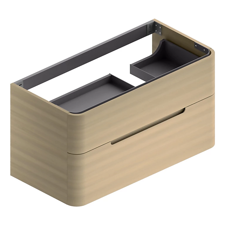 Castorama Meuble Sous Vasque à Suspendre Alba Décor Bois Naturel Version Droite L. 104 X H. 55 X P. 50,5 Cm 3 Castorama Meuble Sous Vasque à Suspendre Alba Décor Bois Naturel Version Droite L. 104 X H. 55 X P. 50,5 Cm