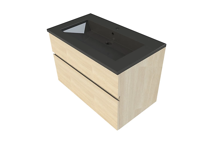 Castorama Meuble Sous Vasque à Suspendre Calao Aspect Chêne Naturel 90 Cm + Plan Vasque En Résine Noir 3 Castorama Meuble Sous Vasque à Suspendre Calao Aspect Chêne Naturel 90 Cm + Plan Vasque En Résine Noir