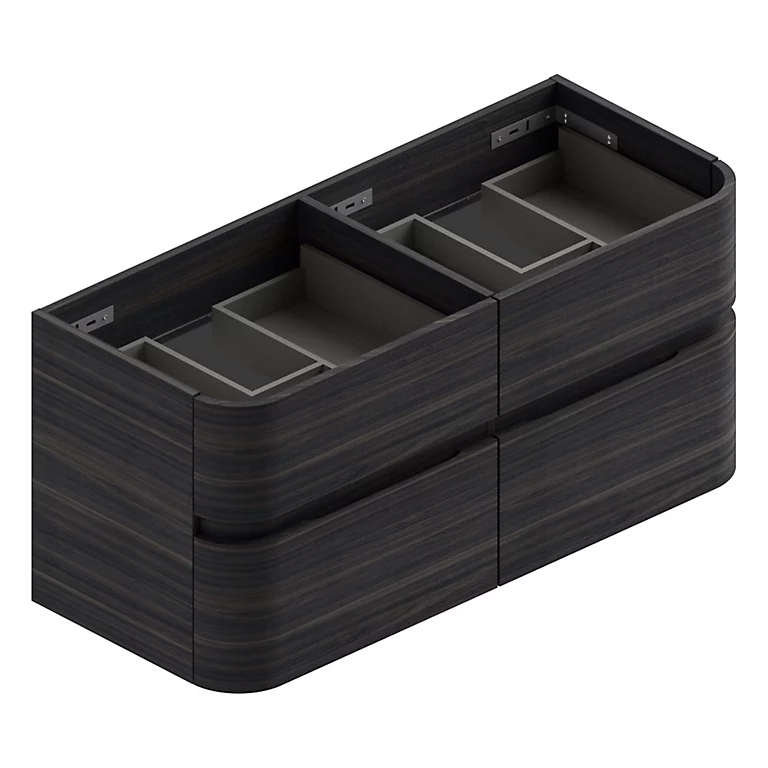 Castorama Meuble Sous Vasque à Suspendre Cooke & Lewis Voluto Décor Noyer Foncé 4 Tiroirs 120 Cm 3 Castorama Meuble Sous Vasque à Suspendre Cooke & Lewis Voluto Décor Noyer Foncé 4 Tiroirs 120 Cm