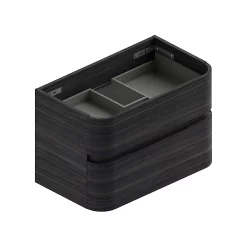 Castorama Meuble Sous Vasque à Suspendre Cooke & Lewis Voluto Décor Noyer Foncé 85 Cm