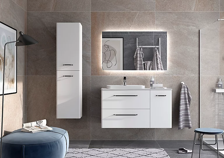 Castorama Meuble Sous Vasque à Suspendre Cygnus Bath Teha L. 105 Cm Blanc Coton + Plan Vasque Semi-encastré Résine Blanc 3 Castorama Meuble Sous Vasque à Suspendre Cygnus Bath Teha L. 105 Cm Blanc Coton + Plan Vasque Semi-encastré Résine Blanc