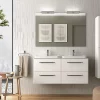 Castorama Meuble Sous Vasque à Suspendre Cygnus Bath Teha L. 120 Cm Blanc Coton + Plan Double Vasque Semi-encastré Résine Blanc -castorama Soldes meuble sous vasque a suspendre cygnus bath teha l 120 cm blanc coton plan double vasque semi encastre resine blanc8421194877834 01i CF FR