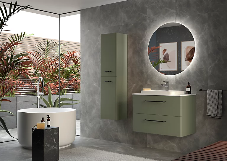 Castorama Meuble Sous Vasque à Suspendre Cygnus Bath Teha L. 80 Cm Vert Bosque + Plan Vasque Semi-encastré Résine Blanc 3 Castorama Meuble Sous Vasque à Suspendre Cygnus Bath Teha L. 80 Cm Vert Bosque + Plan Vasque Semi-encastré Résine Blanc