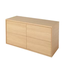 Castorama Meuble Sous Vasque à Suspendre GoodHome Avela Placage Chêne 120 Cm + Plan De Toilette Avela