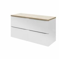 Castorama Meuble Sous Vasque à Suspendre GoodHome Imandra Blanc 120 Cm + Plan De Toilette Hartland 183 Cm (à Redécouper)