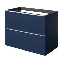 Castorama Meuble Sous Vasque à Suspendre GoodHome Imandra Bleu Nuit Mat L. 80 X H. 60 X P. 45 Cm