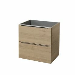 Castorama Meuble Sous Vasque à Suspendre GoodHome Imandra Bois Chêne 60 Cm