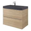 Castorama Meuble Sous Vasque à Suspendre GoodHome Imandra Bois Chêne 80 Cm + Plan Vasque Noir GoodHome Mila 80 Cm -castorama Soldes meuble sous vasque a suspendre goodhome imandra bois chene 80 cm plan vasque noir goodhome mila 80 cm5059340575353 01c