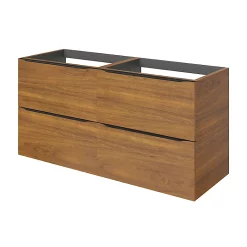 Castorama Meuble Sous Vasque à Suspendre GoodHome Imandra Décor Noyer L. 120 X H. 60 X P. 45 Cm
