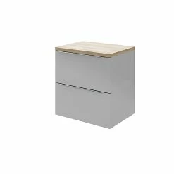 Castorama Meuble Sous Vasque à Suspendre GoodHome Imandra Gris 60 Cm + Plan De Toilette Hartland 183 Cm (à Redécouper)