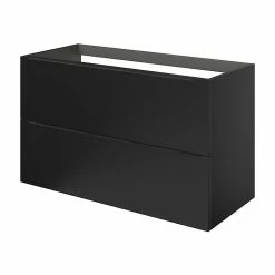 Castorama Meuble Sous Vasque à Suspendre GoodHome Imandra Noir Mat L. 100 X H. 60 X P. 45 Cm