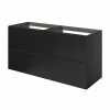 Castorama Meuble Sous Vasque à Suspendre GoodHome Imandra Noir Mat L. 120 X H. 60 X P. 45 Cm -castorama Soldes meuble sous vasque a suspendre goodhome imandra noir mat l 120 x h 60 x p 45 cm5059340393216 01c