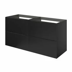 Castorama Meuble Sous Vasque à Suspendre GoodHome Imandra Noir Mat L. 120 X H. 60 X P. 45 Cm