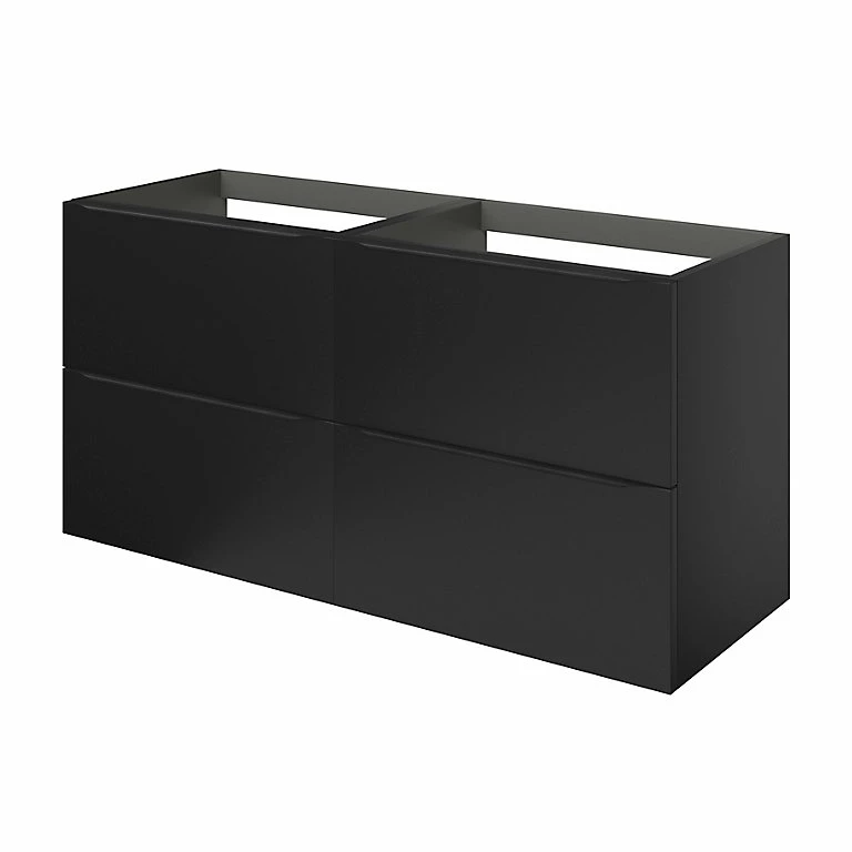 Castorama Meuble Sous Vasque à Suspendre GoodHome Imandra Noir Mat L. 120 X H. 60 X P. 45 Cm 3 Castorama Meuble Sous Vasque à Suspendre GoodHome Imandra Noir Mat L. 120 X H. 60 X P. 45 Cm