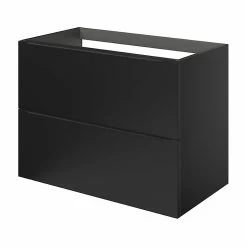 Castorama Meuble Sous Vasque à Suspendre GoodHome Imandra Noir Mat L. 80 X H. 60 X P. 45 Cm