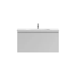 Castorama Meuble Sous Vasque à Suspendre Pura Blanc 90 Cm + Plan Vasque En Résine Blanc