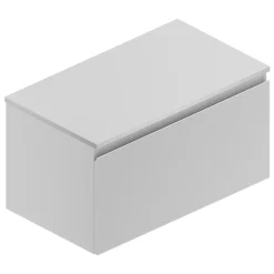 Castorama Meuble Sous Vasque à Suspendre Pura Blanc Mat 90 Cm + Plan De Toilette