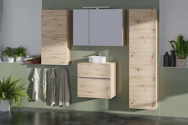 Castorama Meuble Sous-vasque Faible Profondeur à Suspendre Calao Aspect Chêne Artisan 60 Cm + Plan De Toilette 3 Castorama Meuble Sous-vasque Faible Profondeur à Suspendre Calao Aspect Chêne Artisan 60 Cm + Plan De Toilette