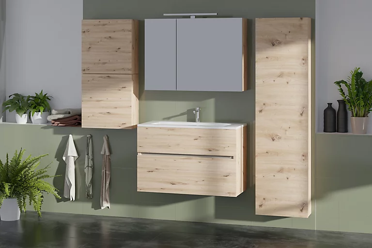 Castorama Meuble Sous-vasque Faible Profondeur à Suspendre Calao Aspect Chêne Artisan 90 Cm + Plan Vasque En Résine Blanc 3 Castorama Meuble Sous-vasque Faible Profondeur à Suspendre Calao Aspect Chêne Artisan 90 Cm + Plan Vasque En Résine Blanc