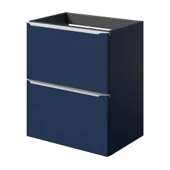 Castorama Meuble Sous Vasque Faible Profondeur à Suspendre GoodHome Imandra Bleu Nuit Mat L. 50 X H. 60 X P. 36 Cm
