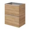 Castorama Meuble Sous Vasque Faible Profondeur à Suspendre GoodHome Imandra Décor Chêne L. 50 X H. 60 X P. 36 Cm