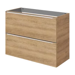 Castorama Meuble Sous Vasque Faible Profondeur à Suspendre GoodHome Imandra Décor Chêne L. 80 X H. 60 X P. 36 Cm