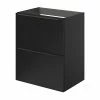 Castorama Meuble Sous Vasque Faible Profondeur à Suspendre GoodHome Imandra Noir Mat L. 50 X H. 60 X P. 36 Cm -castorama Soldes meuble sous vasque faible profondeur a suspendre goodhome imandra noir mat l 50 x h 60 x p 36 cm5059340393155 01c