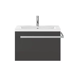 Castorama Meuble Sous Vasque L.105 Cm Cooke & Lewis Bélice En Panneau De Particules Coloris Gris