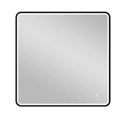 Castorama Miroir éclairant LED Lyon Chic Noir 60 X 60 Cm