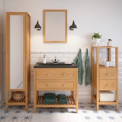 Castorama Miroir GoodHome Perma Bois 50 X 70 Cm