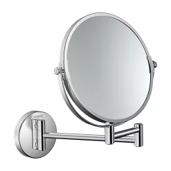 Castorama Miroir Grossissant Chromé Avec Bras Flexible Hansgrohe Logis Universal