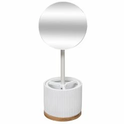 Castorama Miroir Grossissant Organisateur Modern Blanc