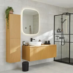 Castorama Miroir LED éclairant L95xH75xP2 Cm Alba