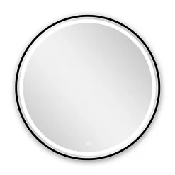 Castorama Miroir Lumineux LED Naos Black Ø80 X 3 Cm