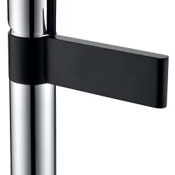 Castorama Mitigeur De Lavabo Chromé Noir Edouard Rousseau Black Steel