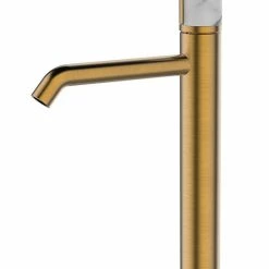 Castorama Mitigeur De Lavabo Cuivre Et Marbre Blanc Essebagno Manopola