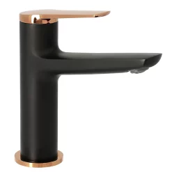 Castorama Mitigeur De Lavabo Noir Et Rose Gold Edouard Rousseau Kaito
