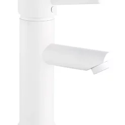 Castorama Mitigeur Lavabo Essebagno Deco Avec Vidage En Laiton Coloris Blanc Modèle Bas