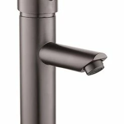 Castorama Mitigeur Lavabo Essebagno Deco Avec Vidage En Laiton Coloris Gun Métal Modèle Bas