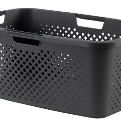 Castorama Panier à Linge 40 L Sundis Gris Anthracite