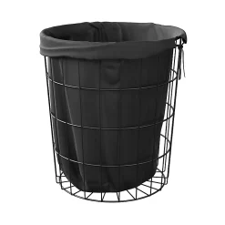 Castorama Panier à Linge Aetna Métal Noir GoodHome