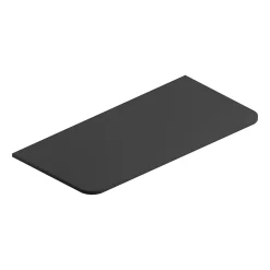 Castorama Plan De Toilette En Mélaminé Noir Mat Alba 104,5 Cm