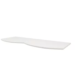 Castorama Plan De Toilette Pour Vasque à Poser Vague Blanc Brillant 137,8 Cm